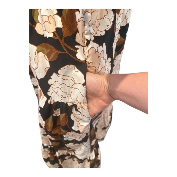 Who What Wear Women's Floral Print Short Puff Sleeve Tiered Babydoll Dress Small - Picture 9 of 11